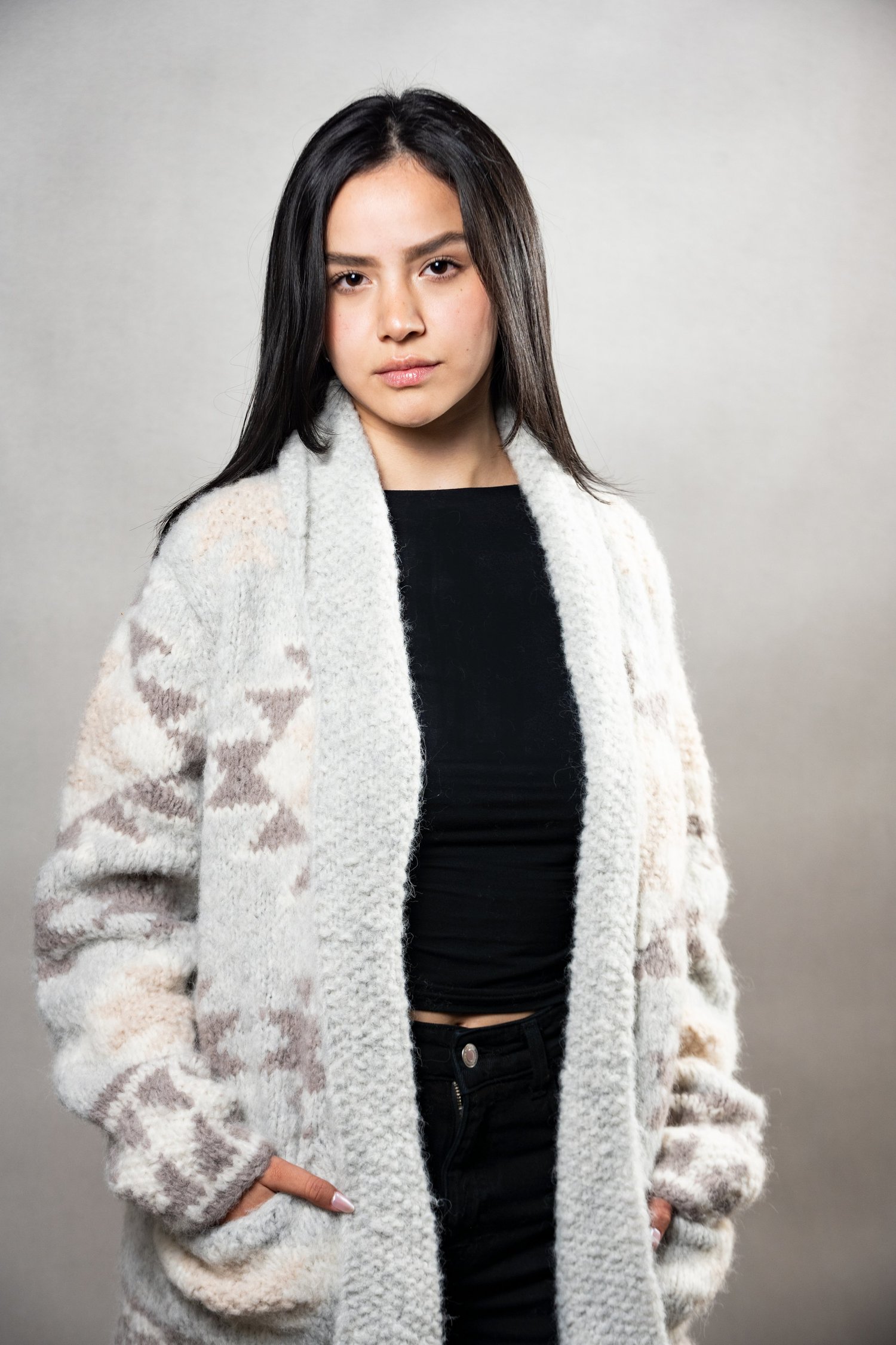 Patagonia Cardi — Baby Alpaca Coats by Harrington Alpaca Studio