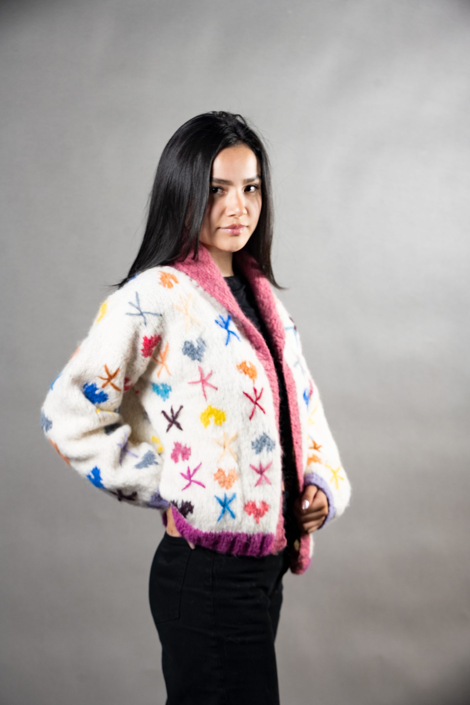 Sprinkles Cardi — Baby Alpaca Cardigans by Harrington Alpaca Studio